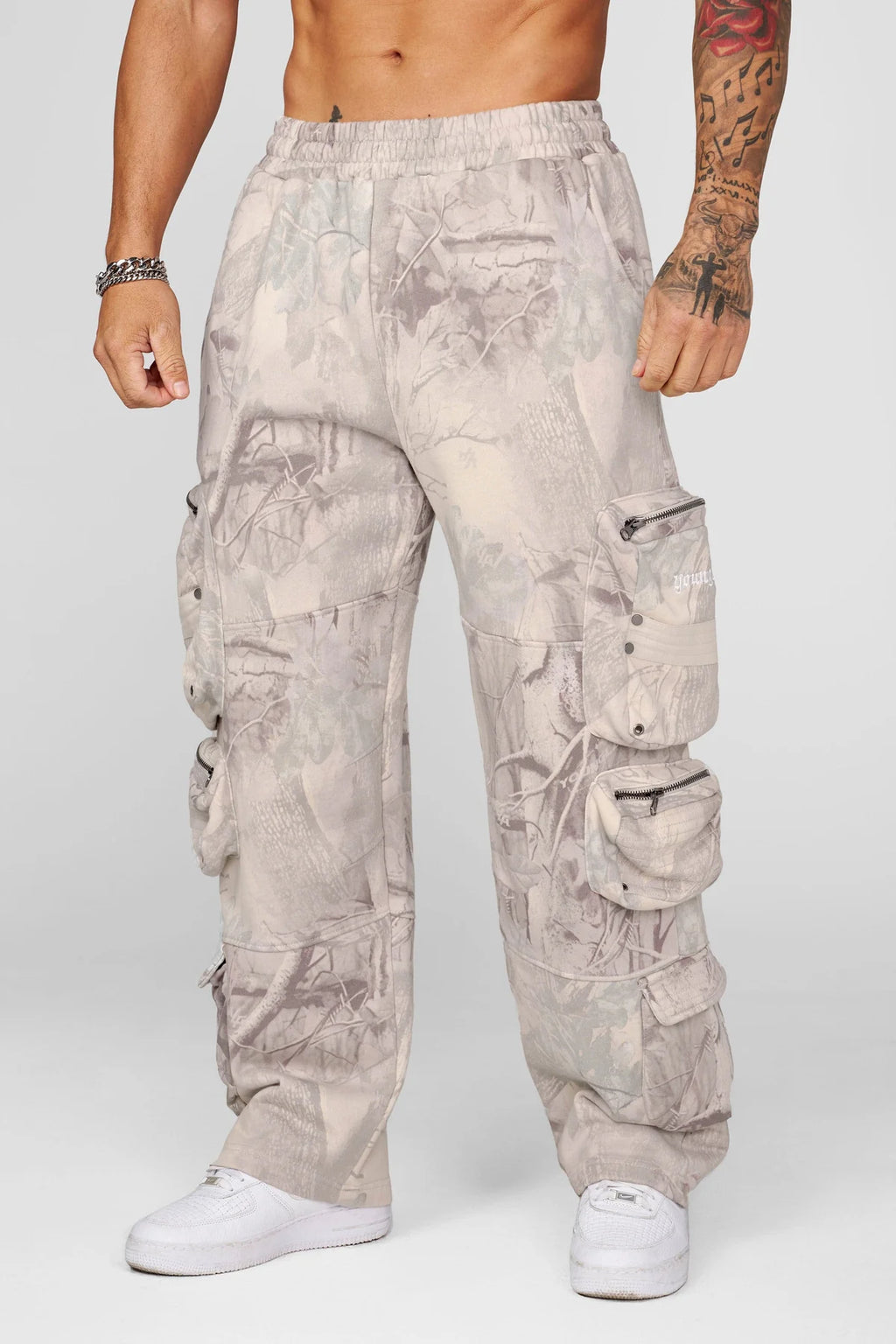 YoungLa Stacked Cargo Sweats Camo