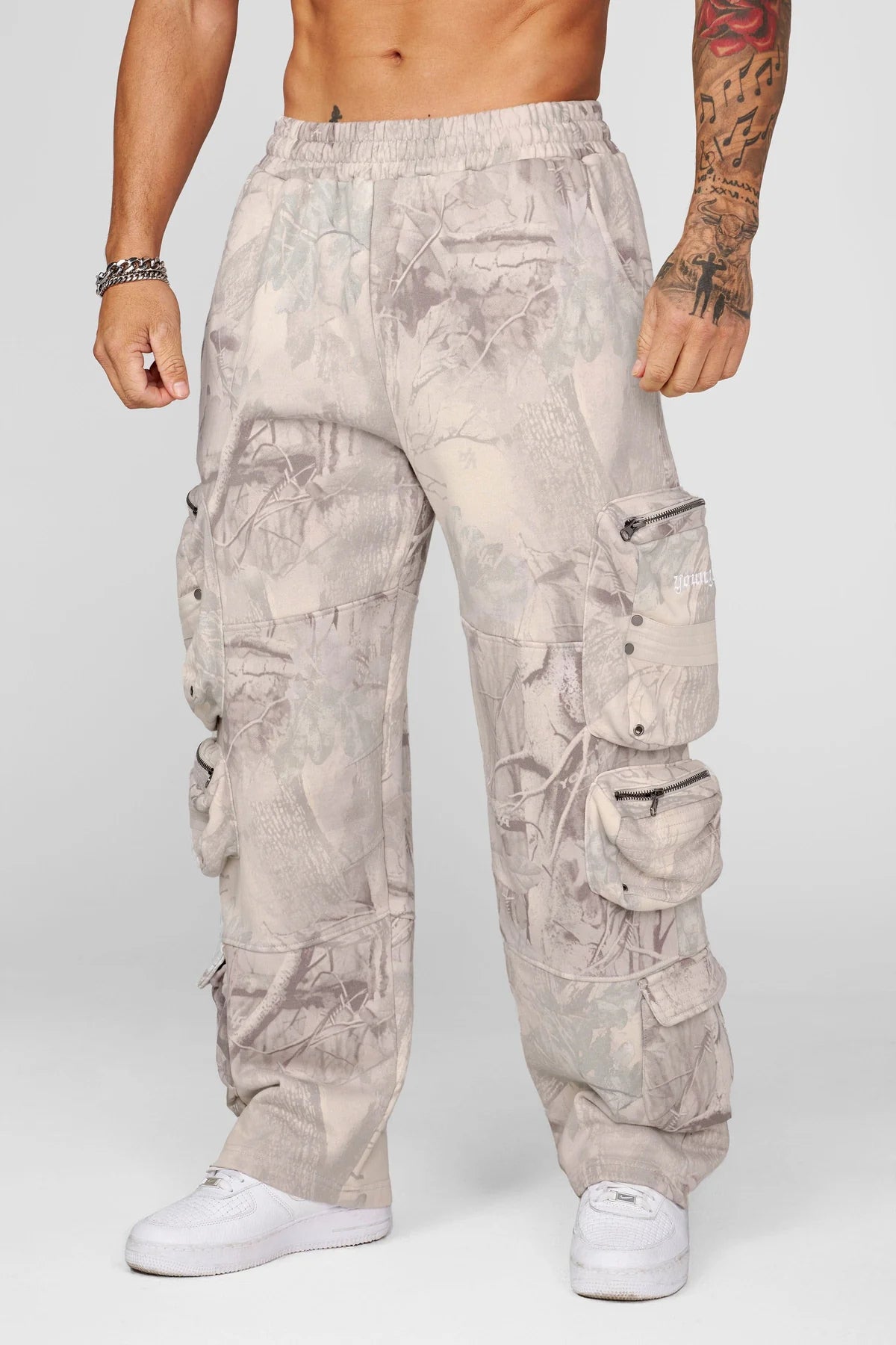 YoungLa Stacked Cargo Sweats Camo