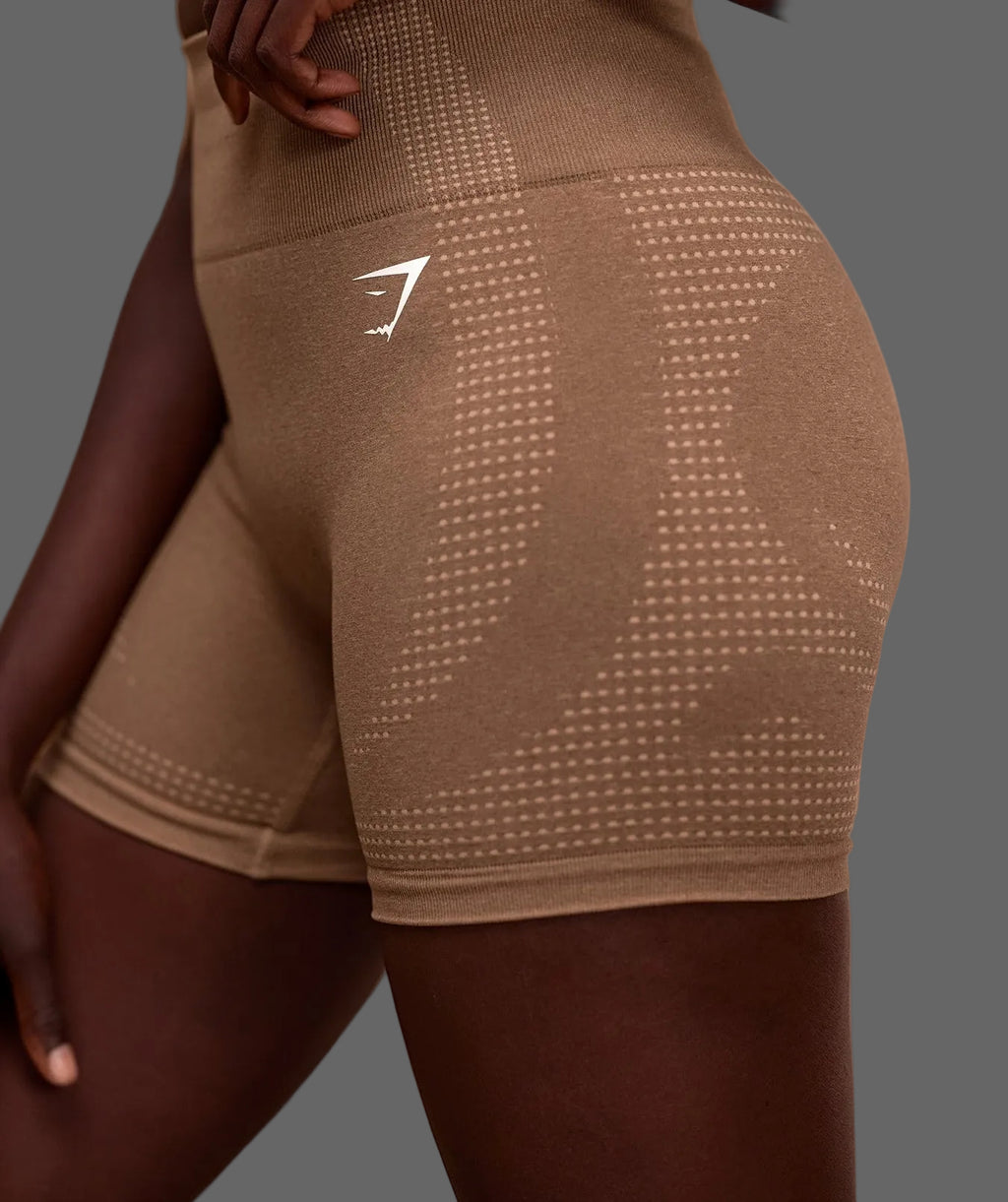 GymShark Vital Shorts Fawn Marl Café