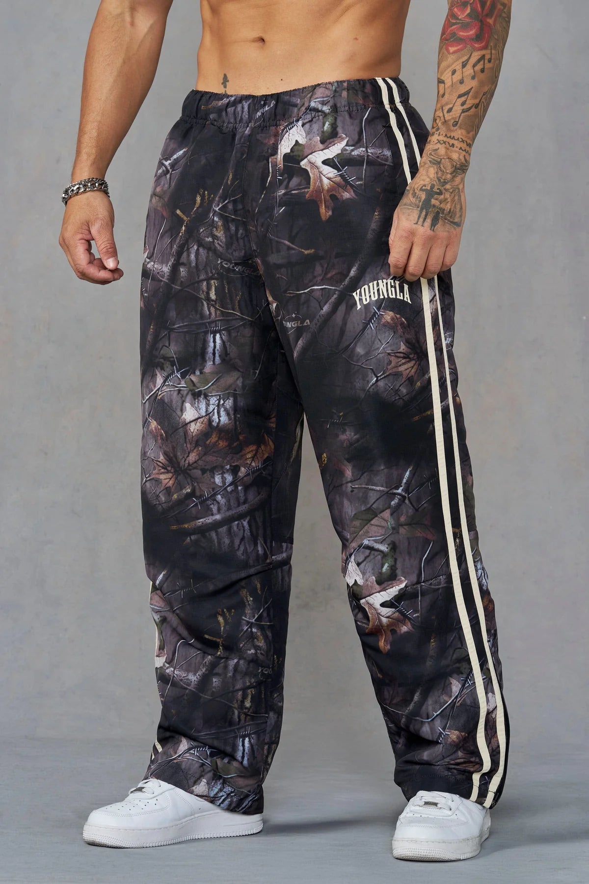 YoungLA Camo Flagship Track Pants Black