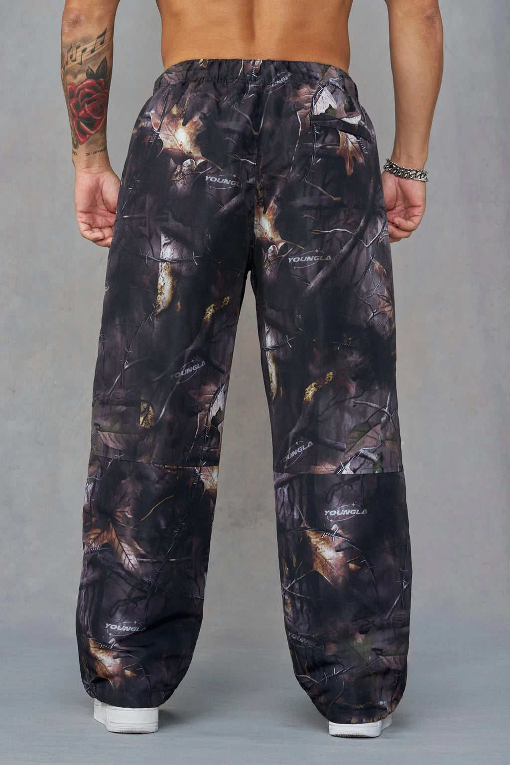YoungLA Camo Flagship Track Pants Black
