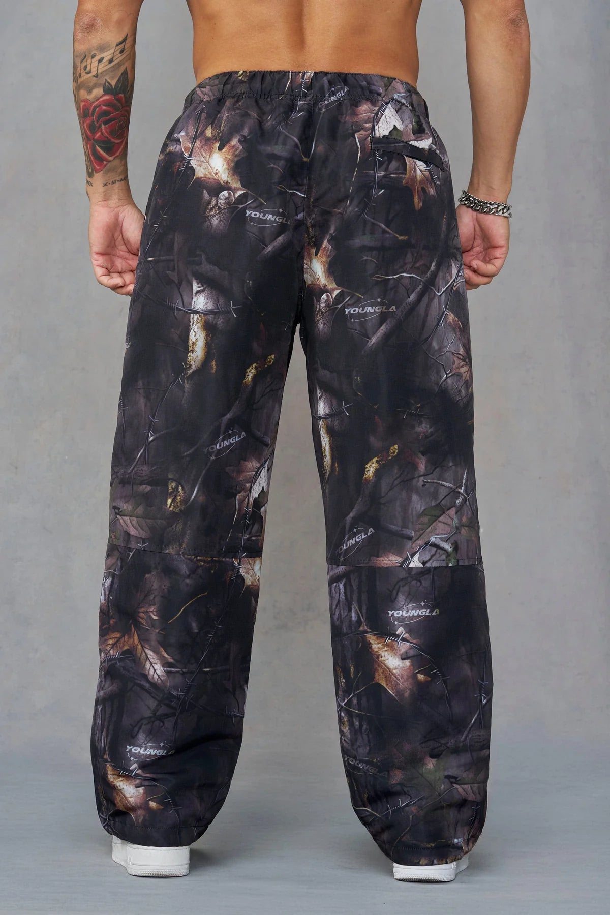 YoungLA Camo Flagship Track Pants Black