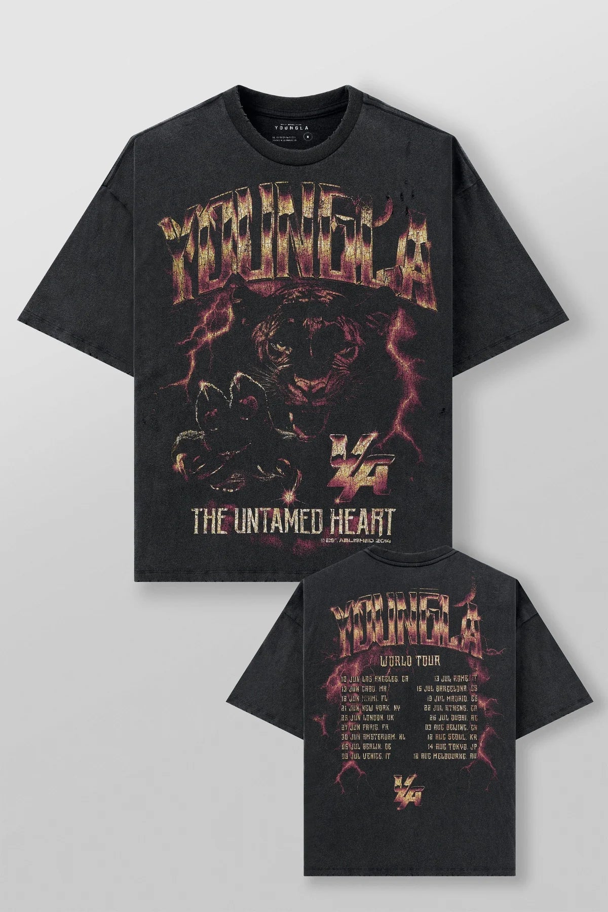 YoungLA Vintage World Tour Tees V2