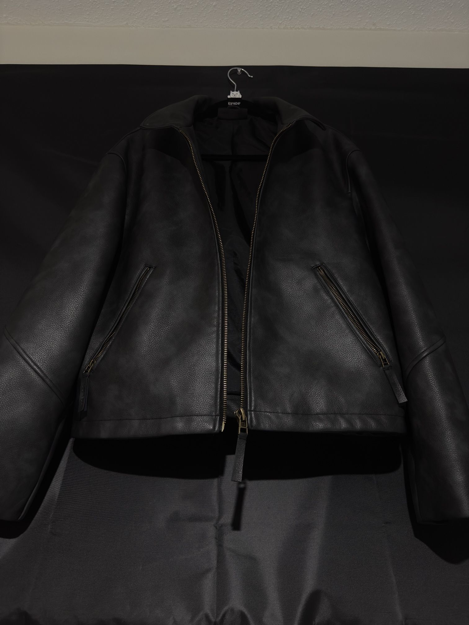 YoungLA Leather Jacket Negra