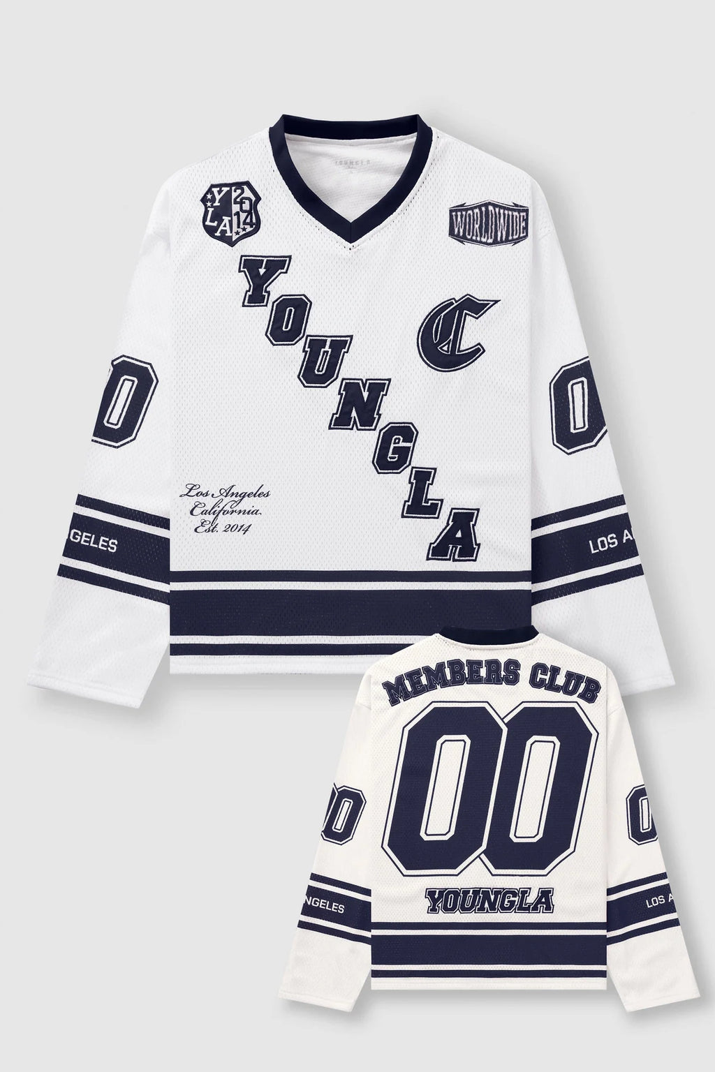 YoungLA Southside Hockey Jersey Blue