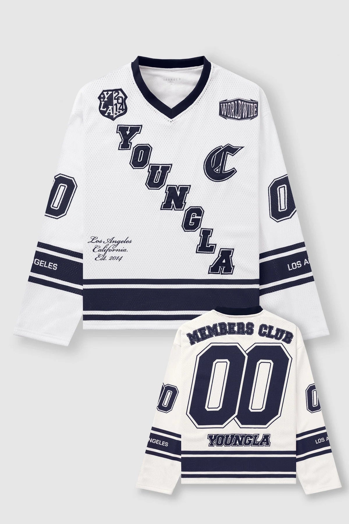 YoungLA Southside Hockey Jersey Blue