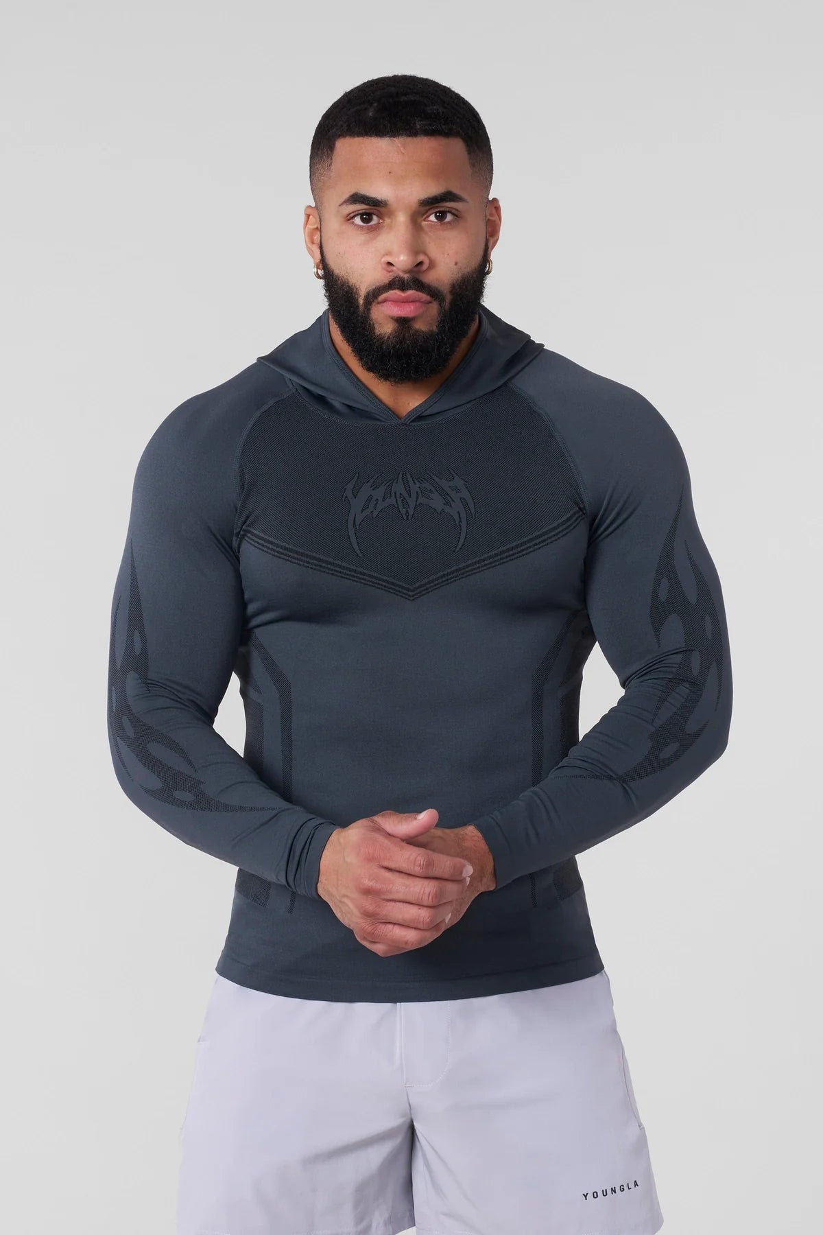 YoungLA Warrior Compression Hoodies Deap Teal