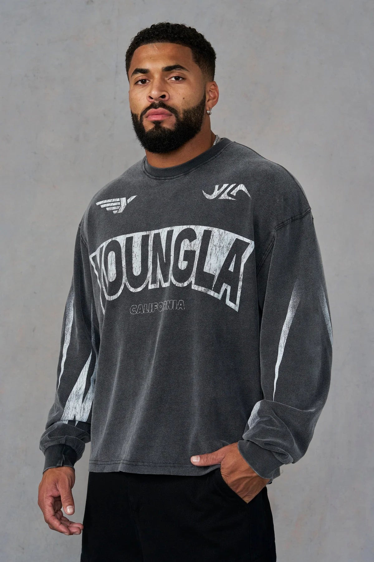 YoungLA Moto Longsleeves Gray