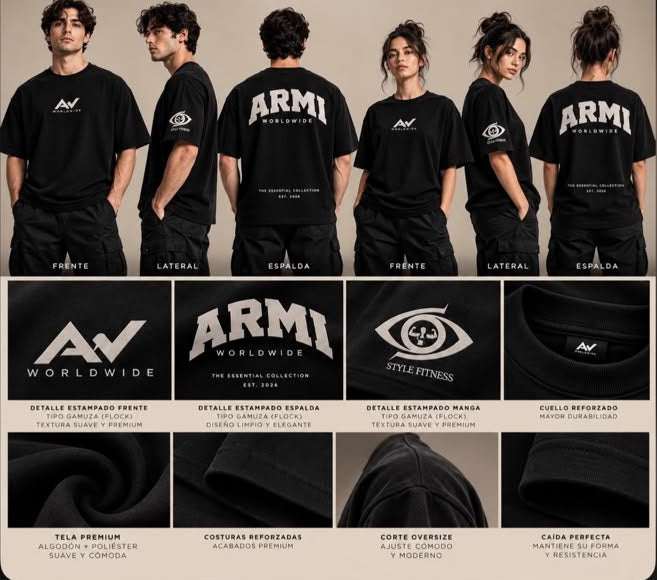 Armi World Wide Oversized Tee