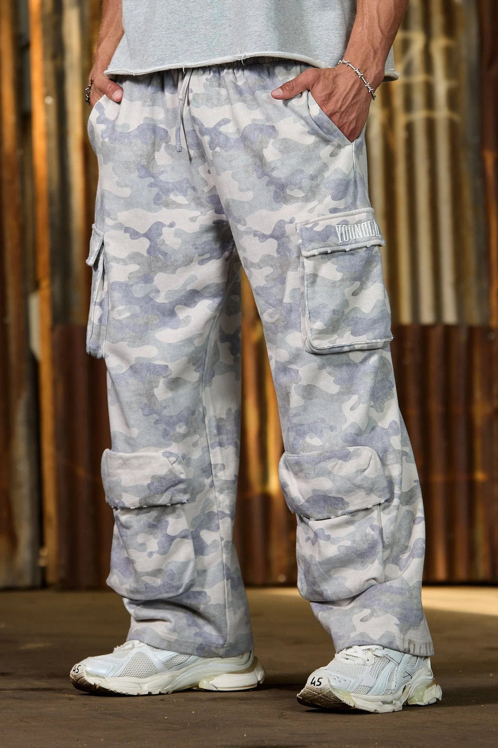 YoungLA Heritage Camo Cargo Sweats OG Desert Camo