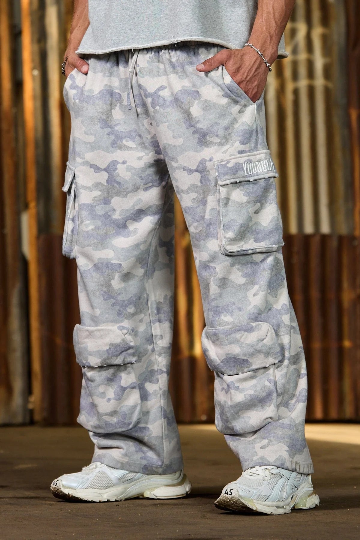 YoungLA Heritage Camo Cargo Sweats OG Desert Camo
