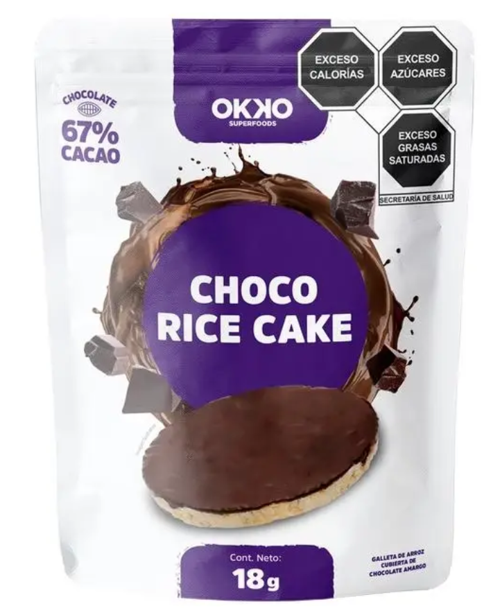 galleta de arroz cubierta 80kcal