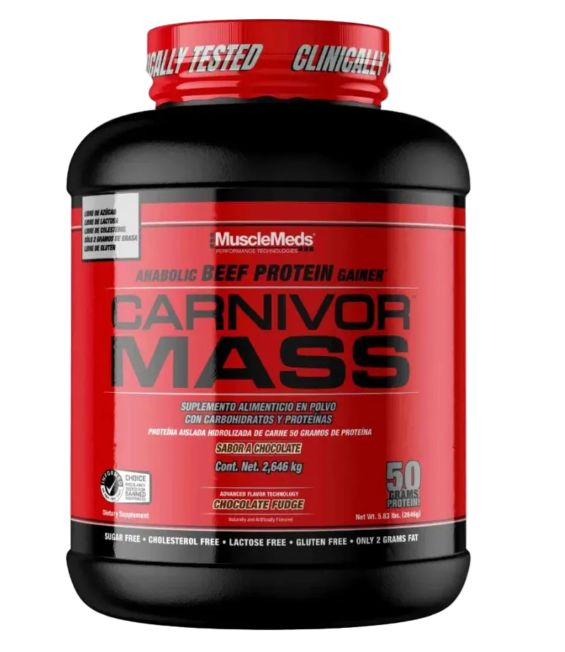 Carnivor Mass Proteína de carne de res alta en carbohidratos  Chocolate