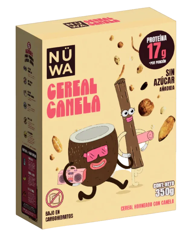 CEREAL NÜWA SABOR CANELA (CAJA DE 350G)