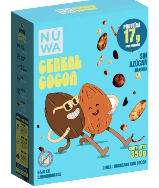 CEREAL NÜWA SABOR cocoa (CAJA DE 350G)