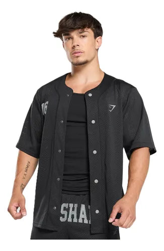 GymShark Varsity Jersey Negro