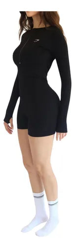 GymShark Jumper Enterizo Negro