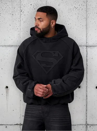 YoungLA Hoodie Superman Negra
