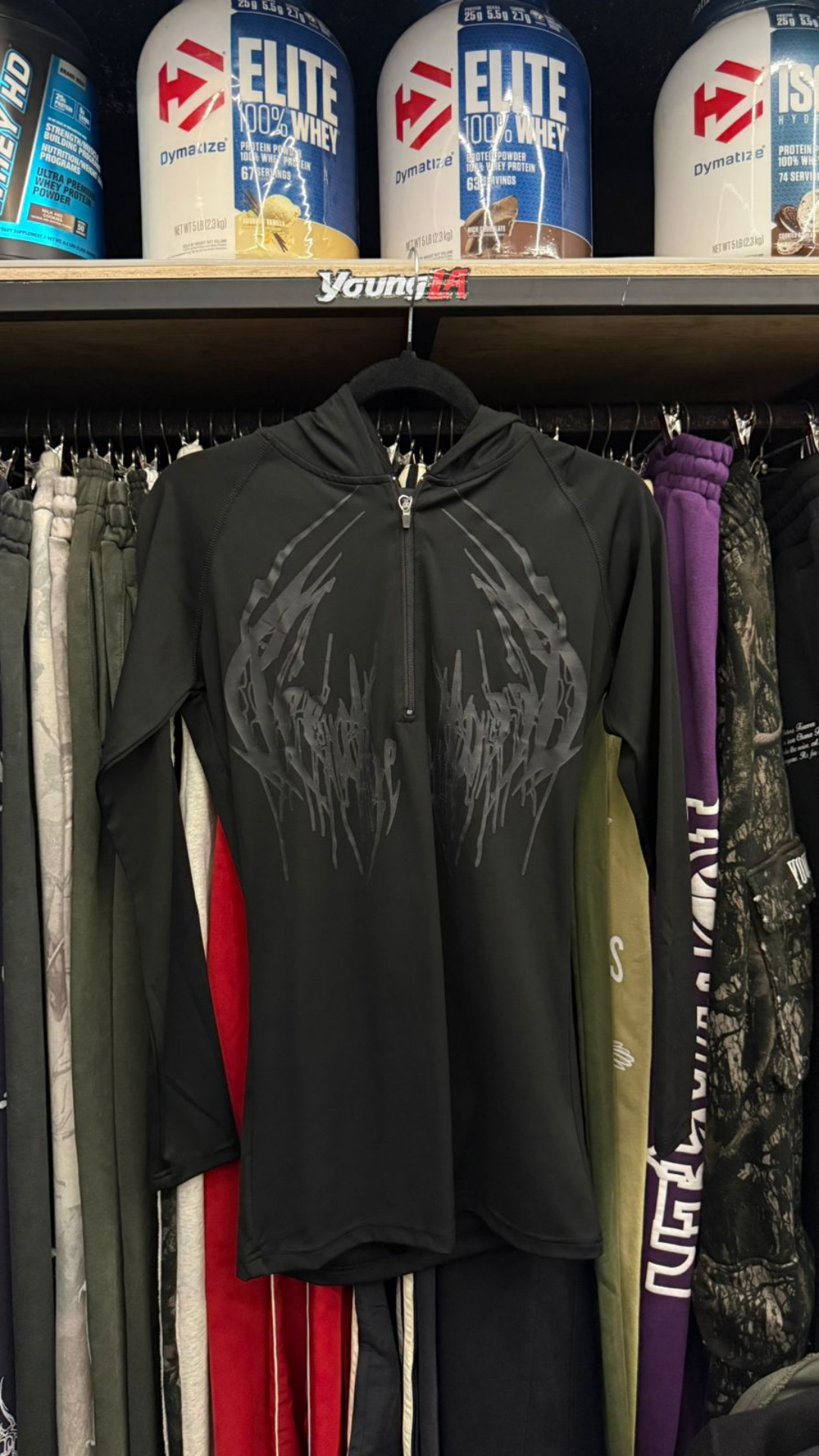 Breathedivinity Compresion Zip Negra Mat