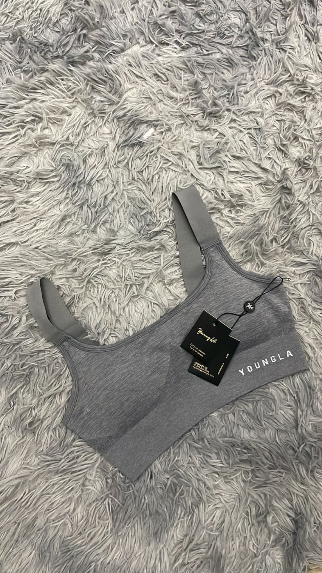 YoungLA Top Deportivo Gris