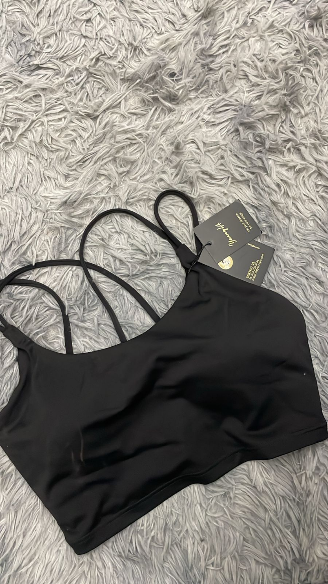 YoungLA Top Deportivo Tirantes delgadosNegro