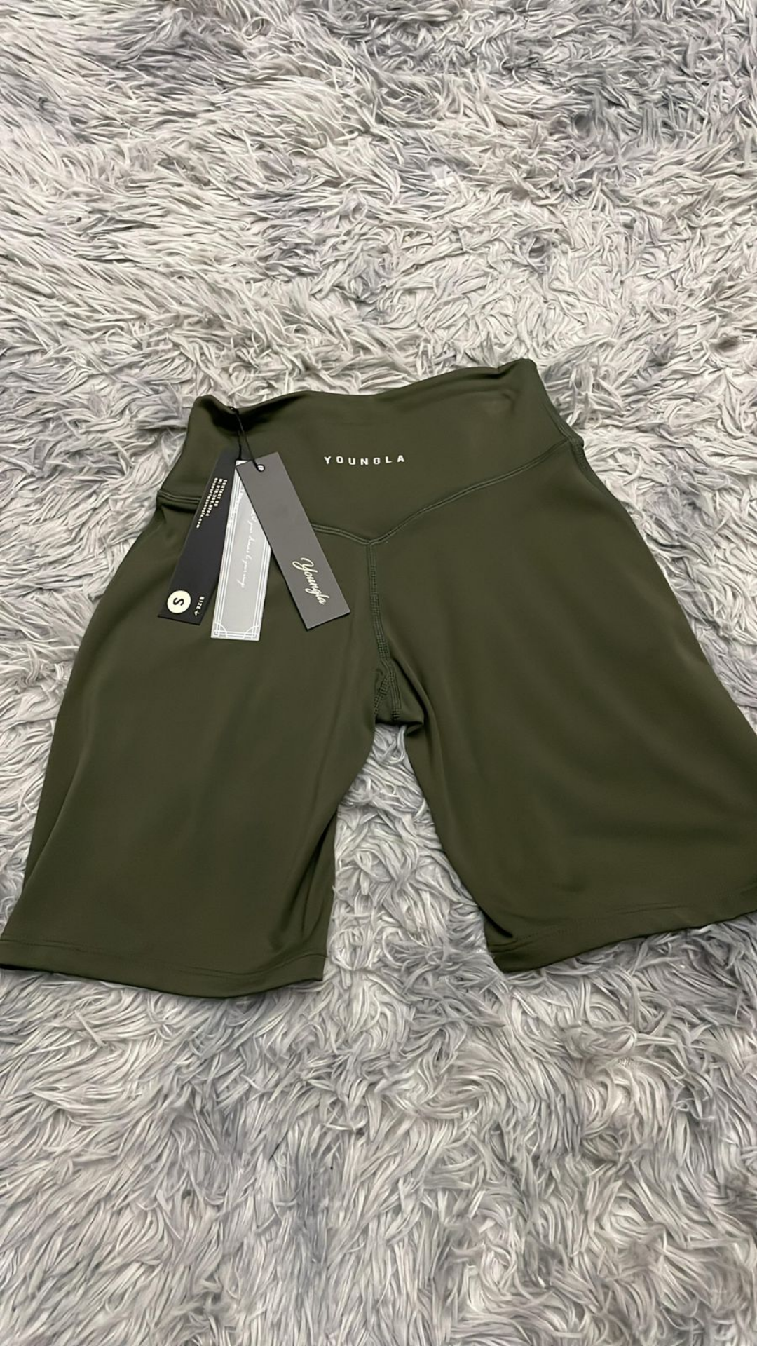 YoungLA Short medio de Compresion Verde