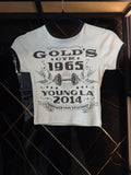 Gold Gym Crop top