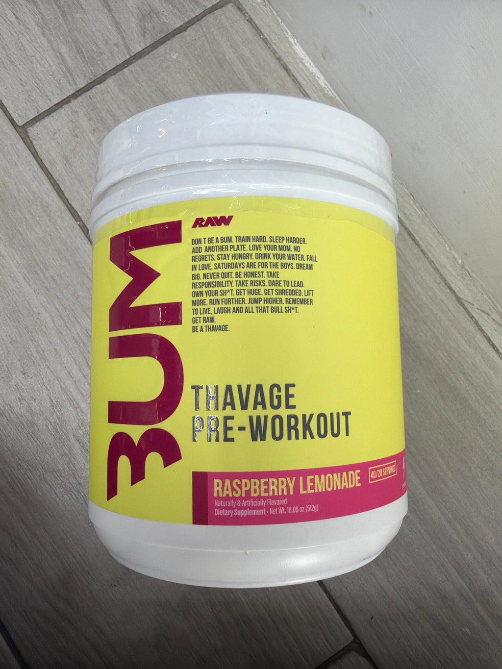 Bum thavage preworkout