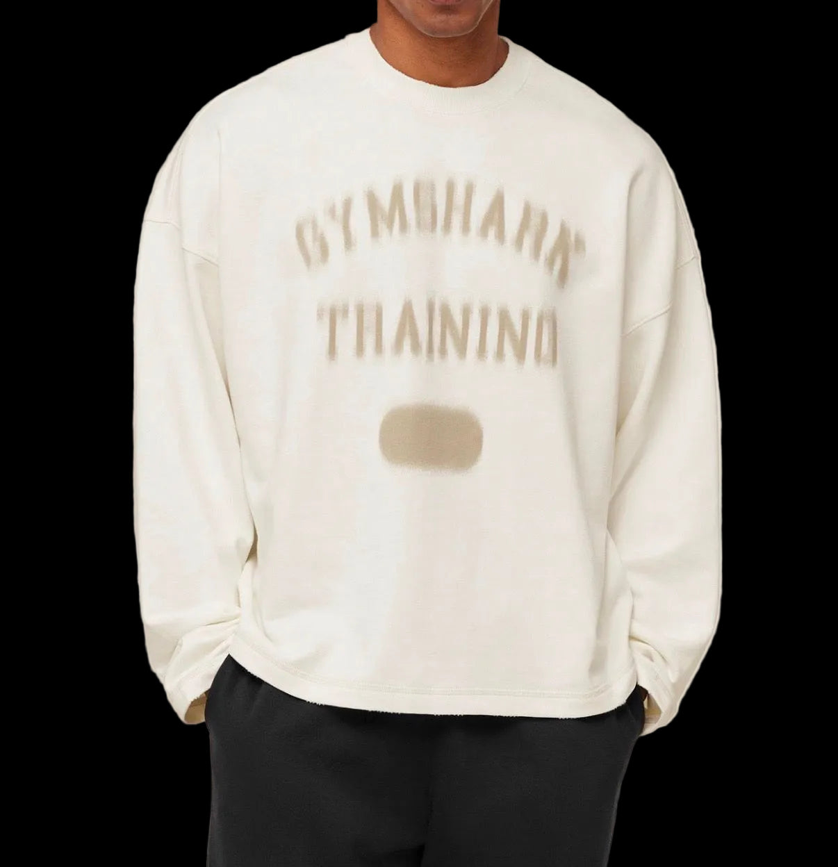 Re-Rack Crew Neck Pullover blanca