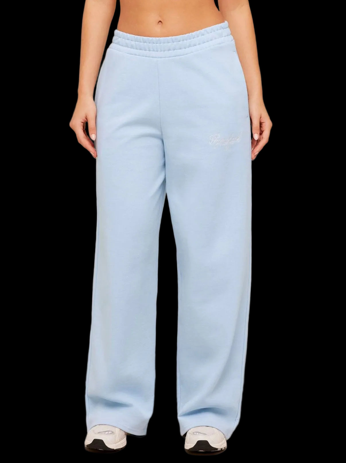 Gymshark Script Embroidery Joggers - Chilled
Blue