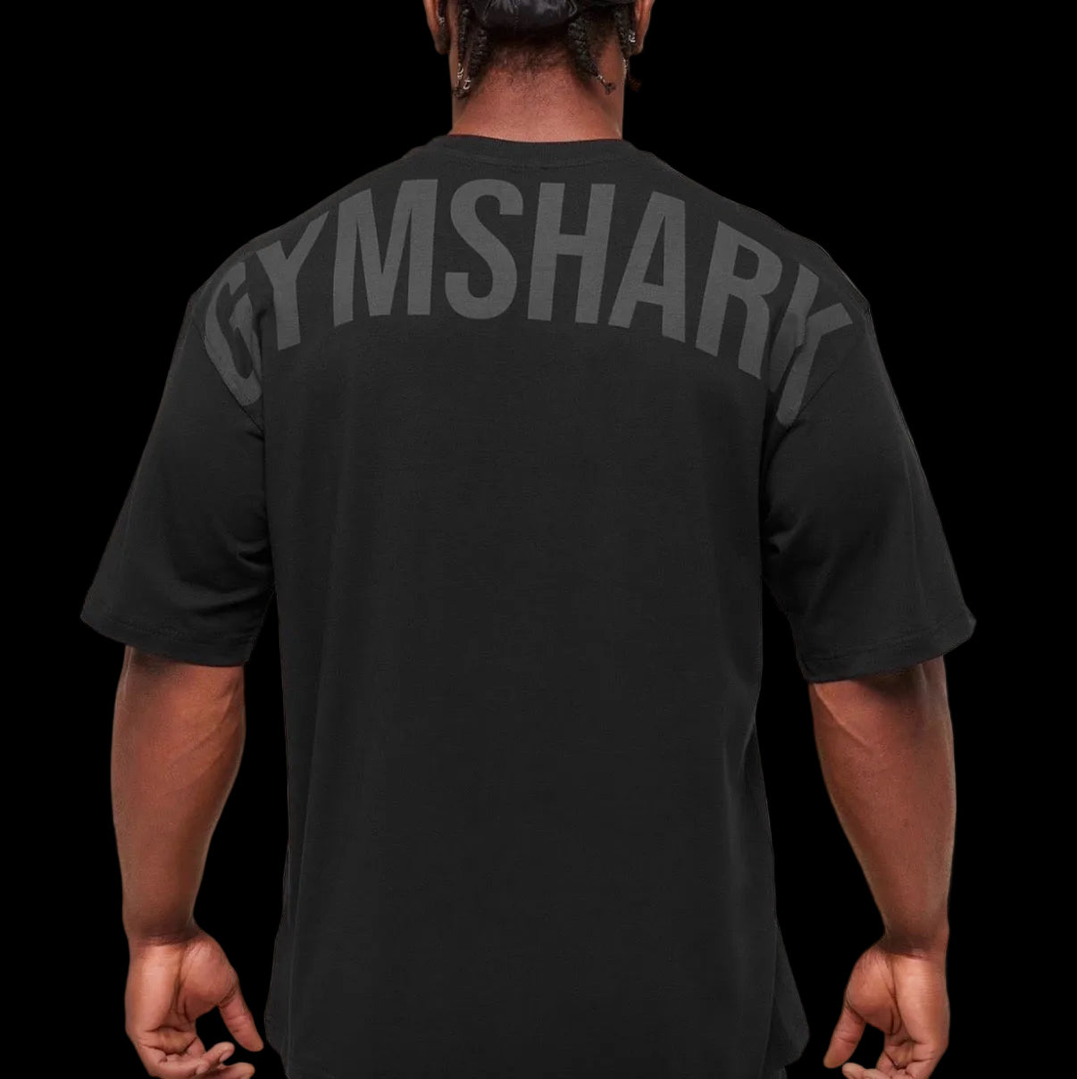 Gymshark Power T-Shirt - Black/Asphalt Grey
