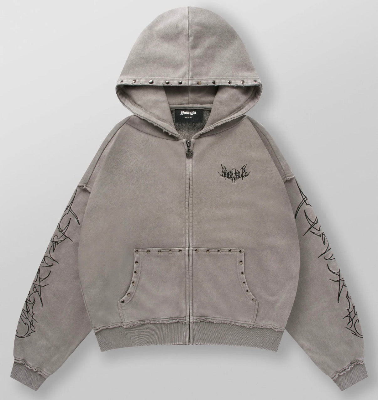Tribal Stud Zip-Ups