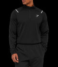 Gymshark Arrival Contrast 1/4 Zip - Black