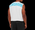 Power Cut Off Tank playera blanca