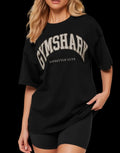 Collegiate Graphic T-Shirt negra
