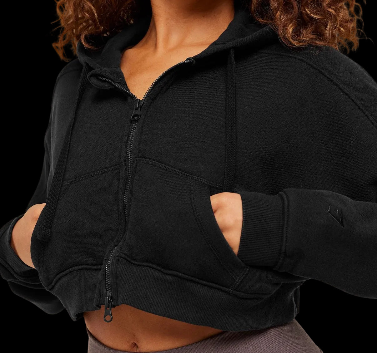 Gymshark Pump Zip Through Hoodie - Black/Wash