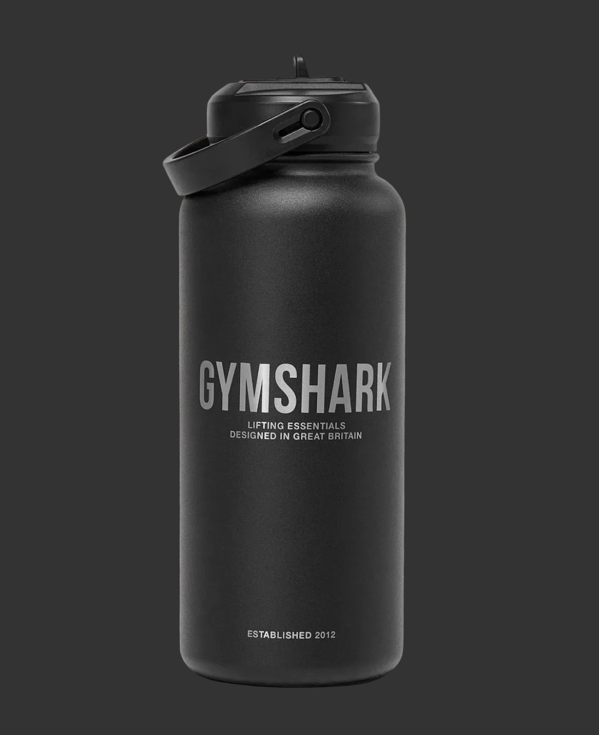 Gymshark Metal Insulated Straw Bottle 1L - Black