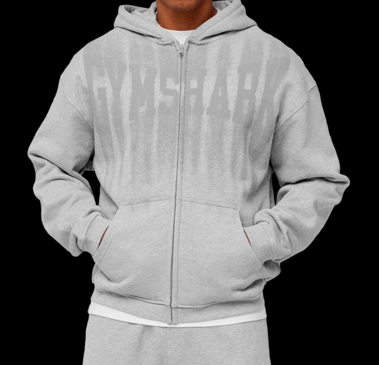 Fade Graphic Zip Through Hoodie