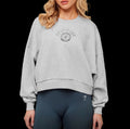Worn Crest Graphic Sweatshirt gris