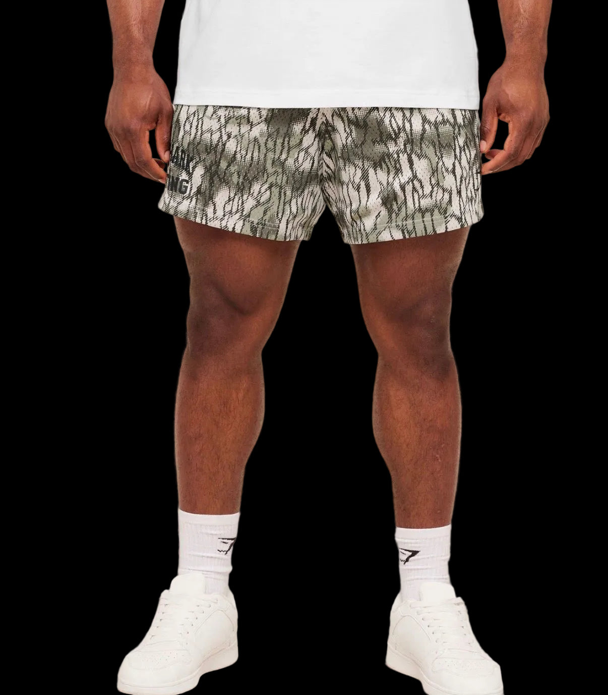 Gymshark Lifting Mesh 5" Shorts - Pebble Grey