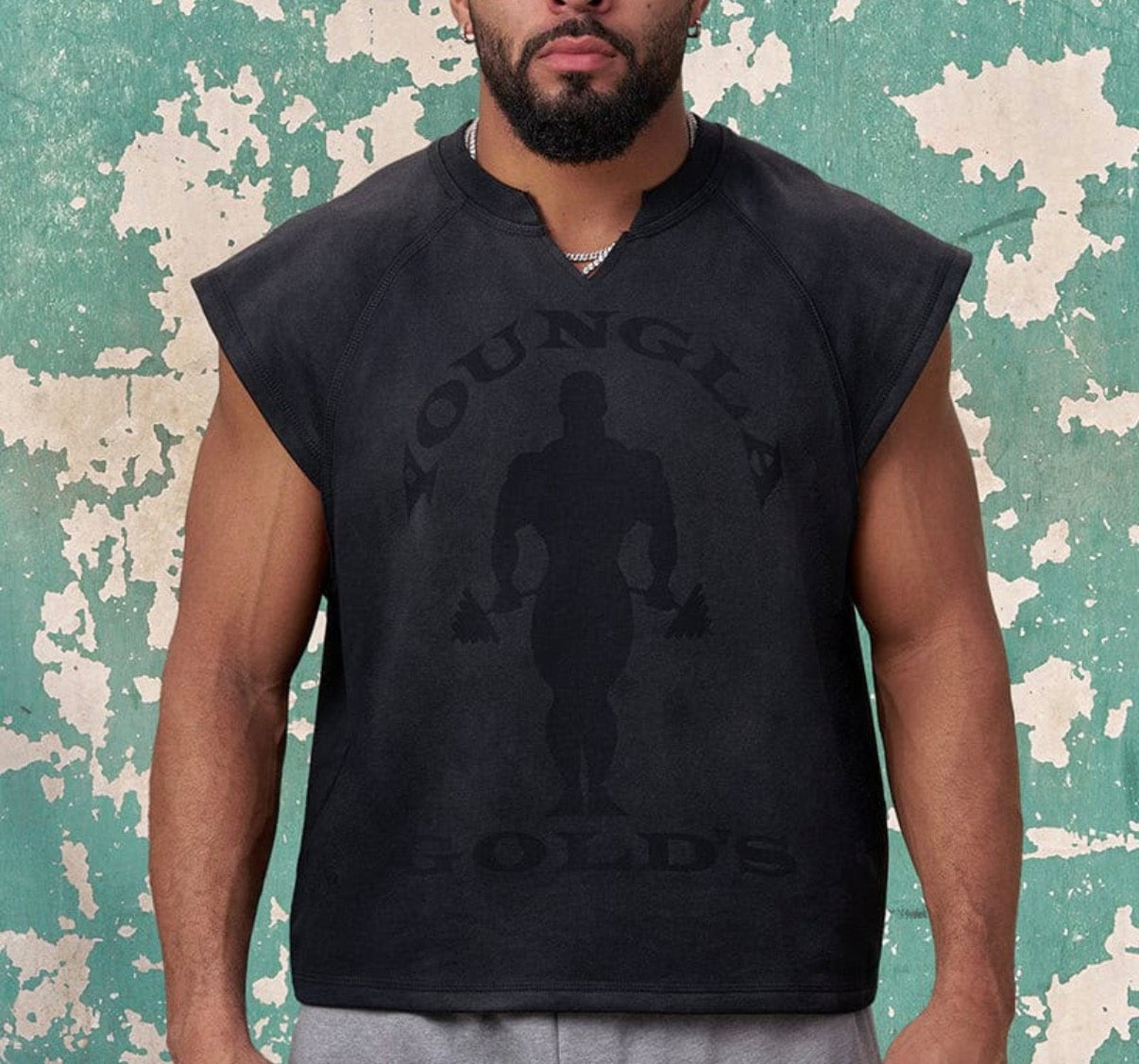 Gold's Iron Legacy Shadow Cut-Offs Youngla black