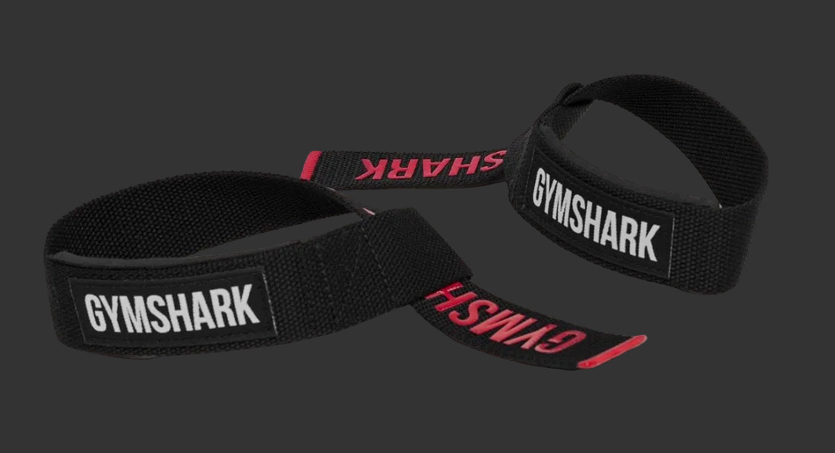 Gymshark Silicone Lifting Straps - Black/Carmine
Red