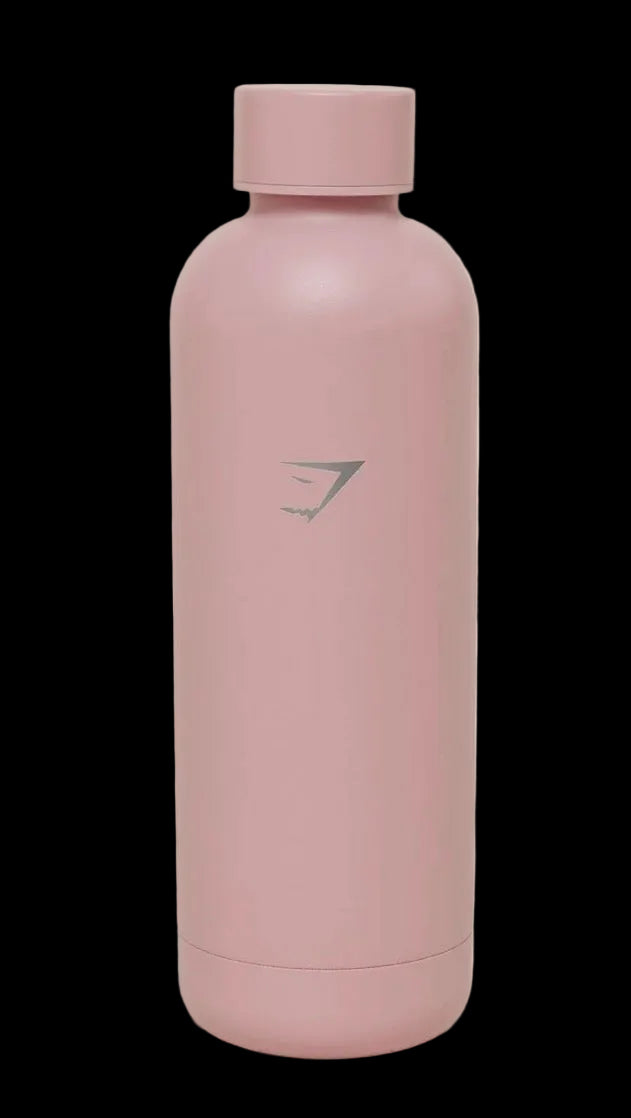 Gymshark 500ml Bottle - Cool Brown / Pink