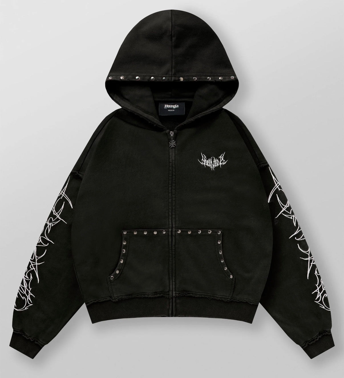 Tribal Stud Zip-Ups negra