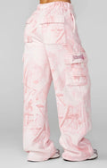 Camo Cargo Joggers Rosa