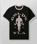 Golds Gym Ringer Tees Youngla negra