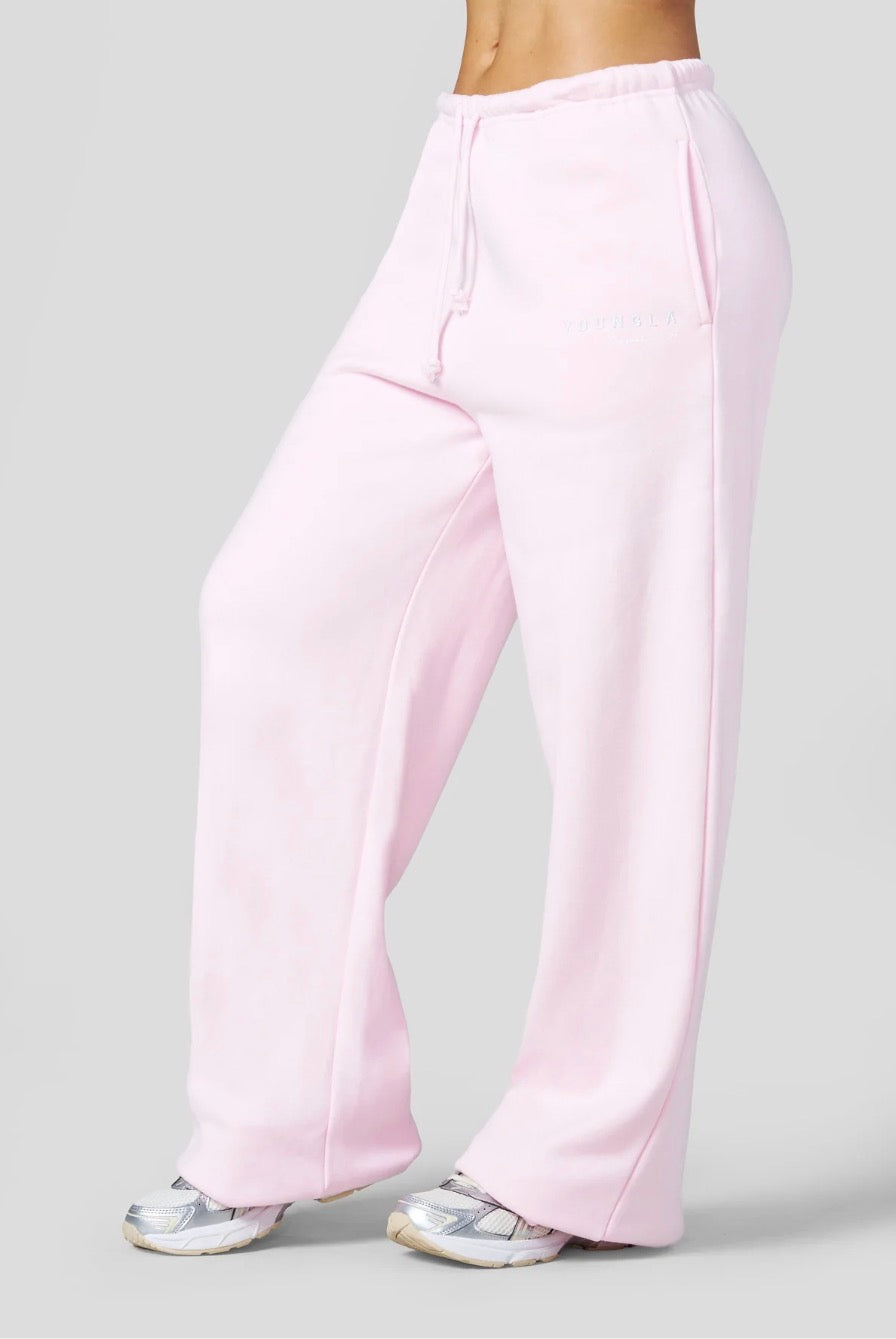 Comfort straight leg Joggers Rosa claro