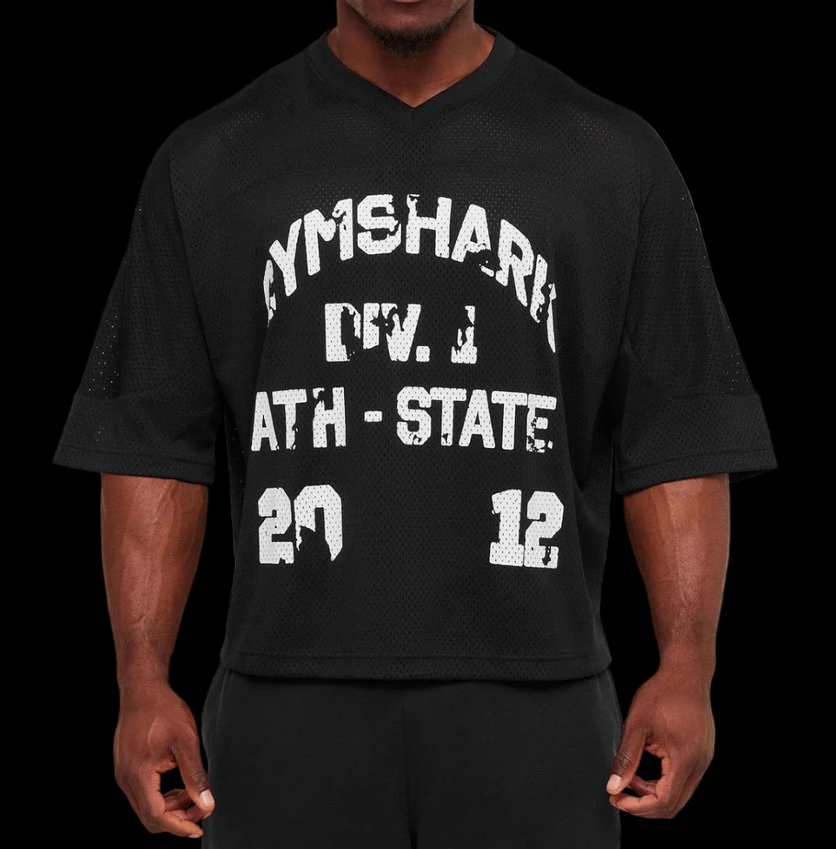 Graphic Mesh Oversized T-Shirt
