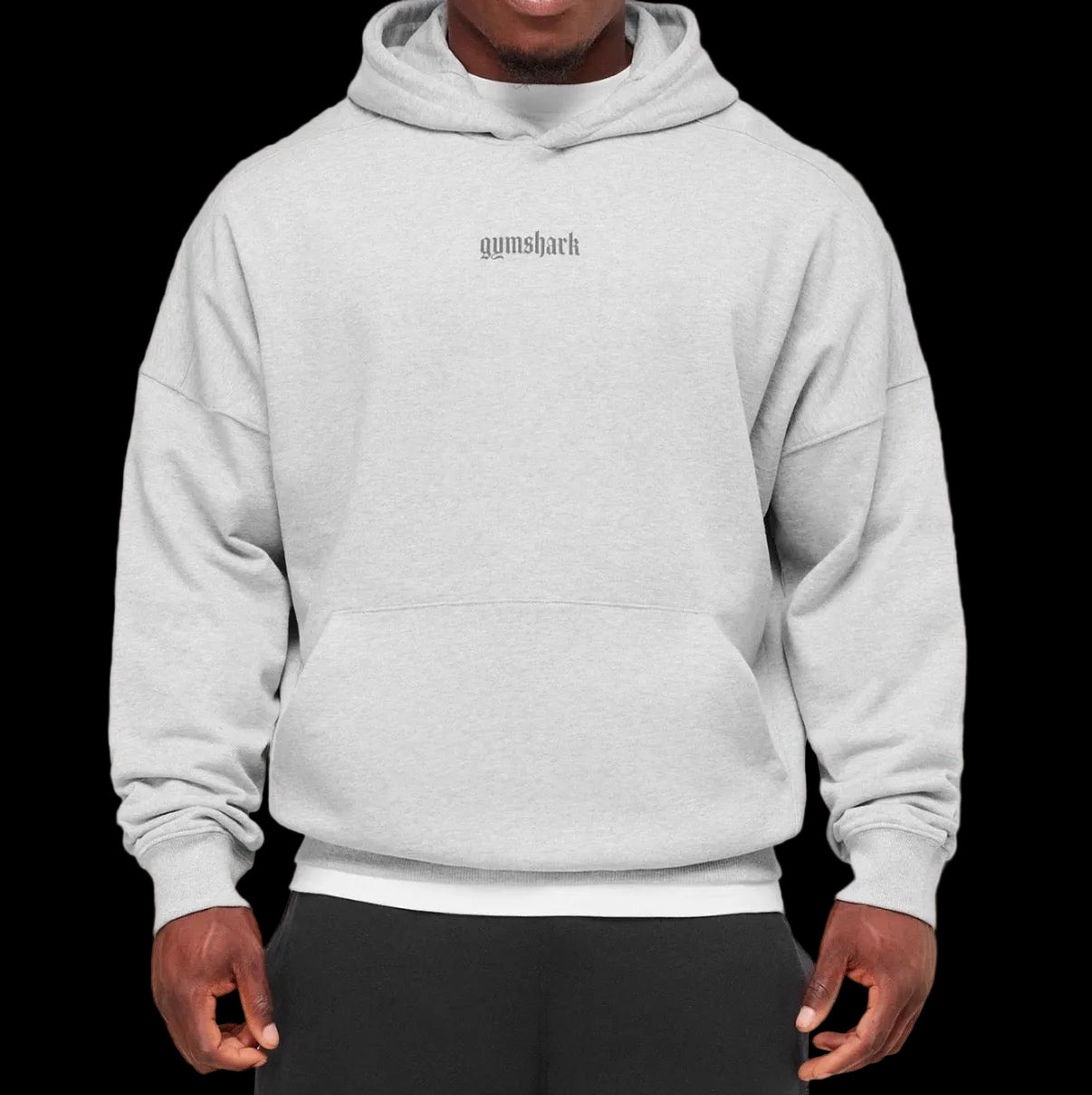 Gymshark Olde English Hoodie - Soft Grey Marl