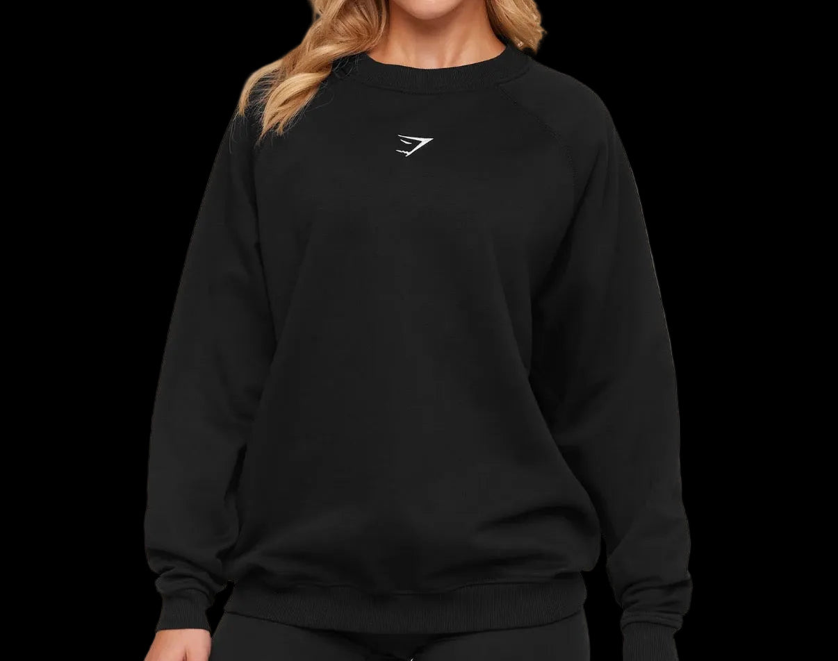 Gymshark Training Oversized Fleece Sweatshirt - Black